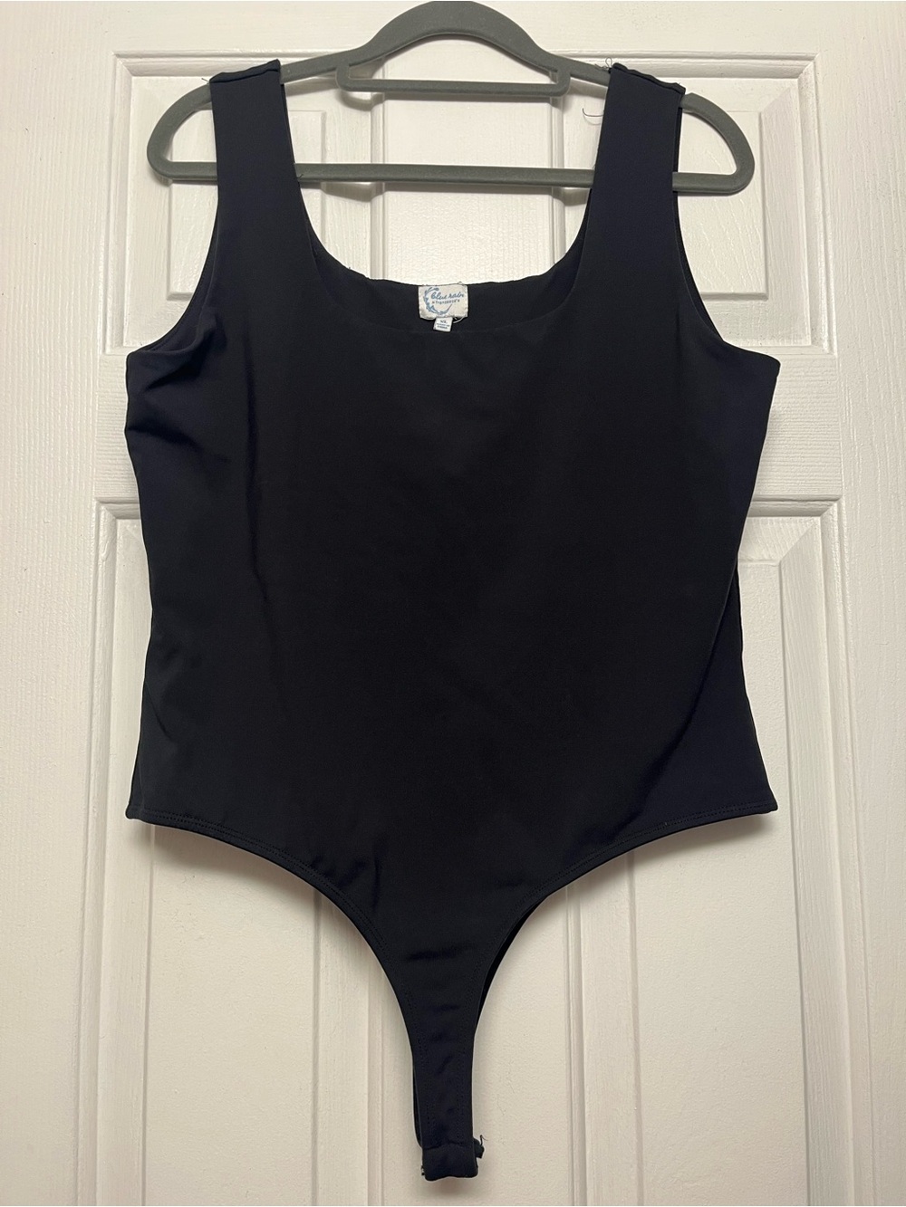 Blue Rain Black Tank Bodysuit